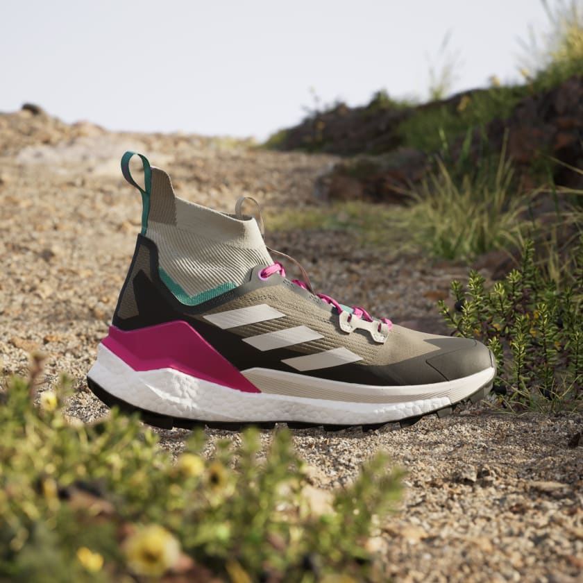Adidas Men's Terrex Free Hiker 2.0 Hiking Shoes - Trace Cargo/Talc/Magenta Color | Waterproof Outdoor Trail Running Shoes for Men | Perfect for Mountain Climbing & Adventure Travel