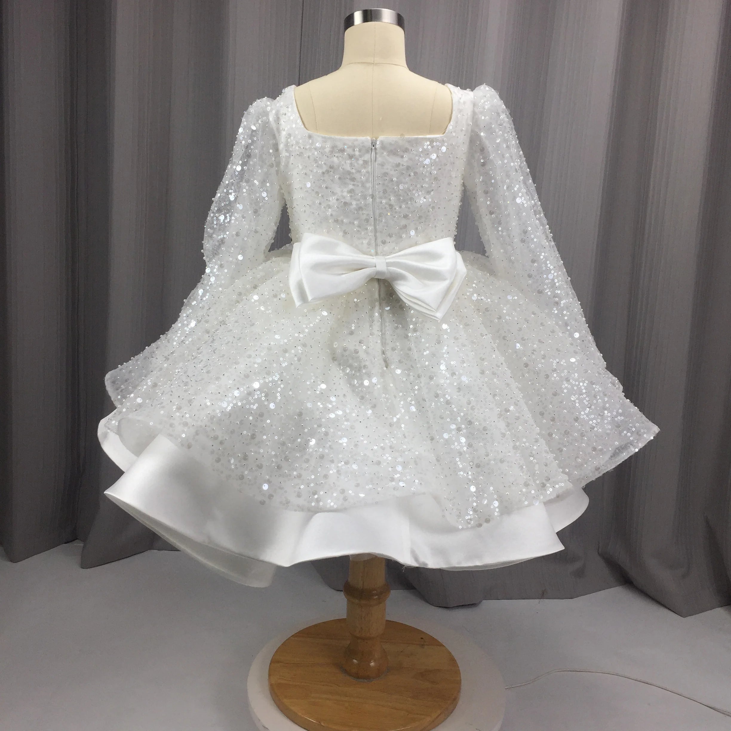 Sparkly Sequins Baby Girl Party Dress - Toddler Princess Performance Gown for Birthday & Special Occasions | Perfect for Pageants, Dance Recitals & Holiday Celebrations