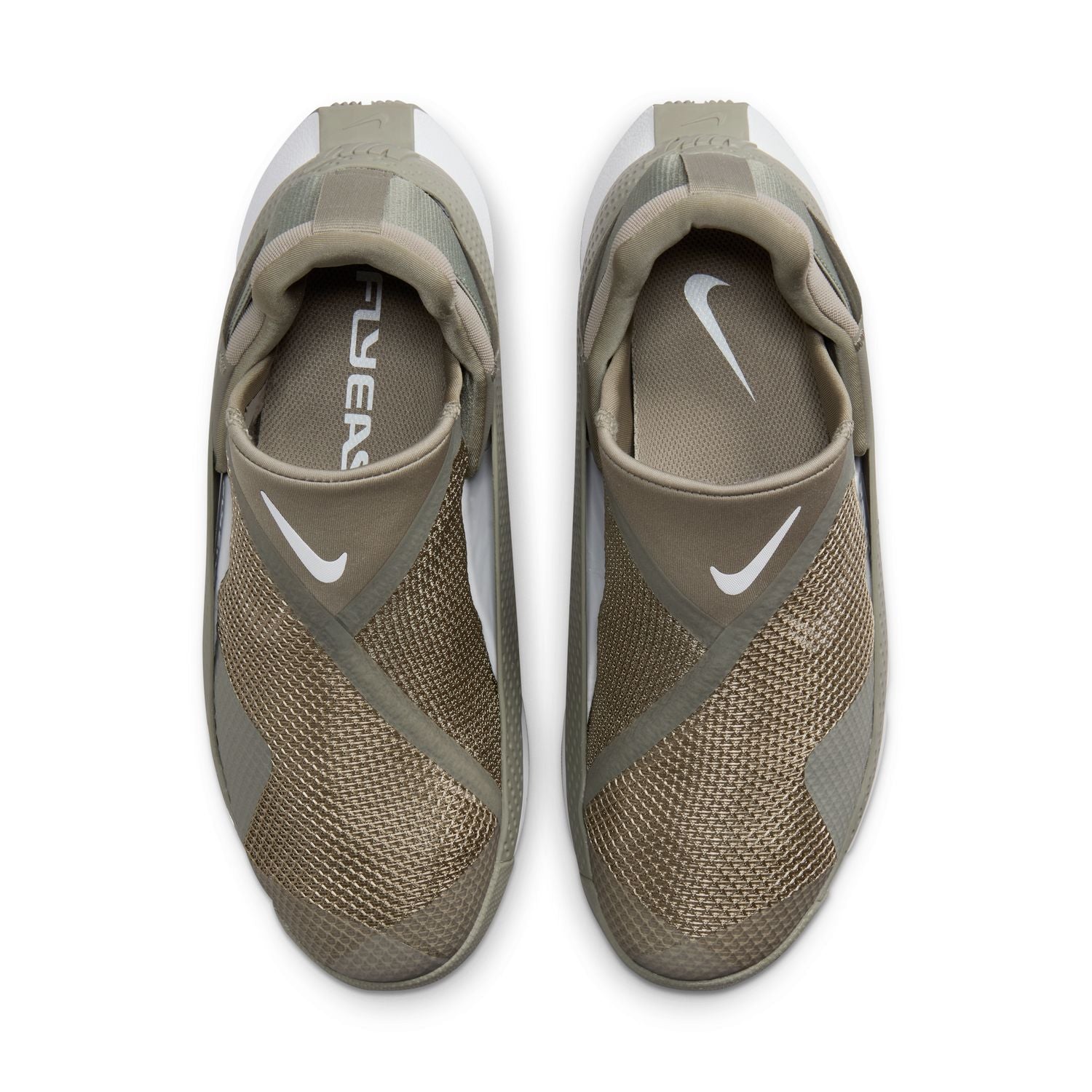 Nike Go Flyease 'Light Army' Slip-On Sneakers - Hands-Free Shoes for Easy Wear, Comfort & Style - Perfect for Travel, Gym & Everyday Use