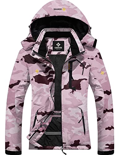 GEMYSE Women's Waterproof Ski Jacket - Windproof Winter Snow Coat for Hiking, Snowboarding & Outdoor Activities