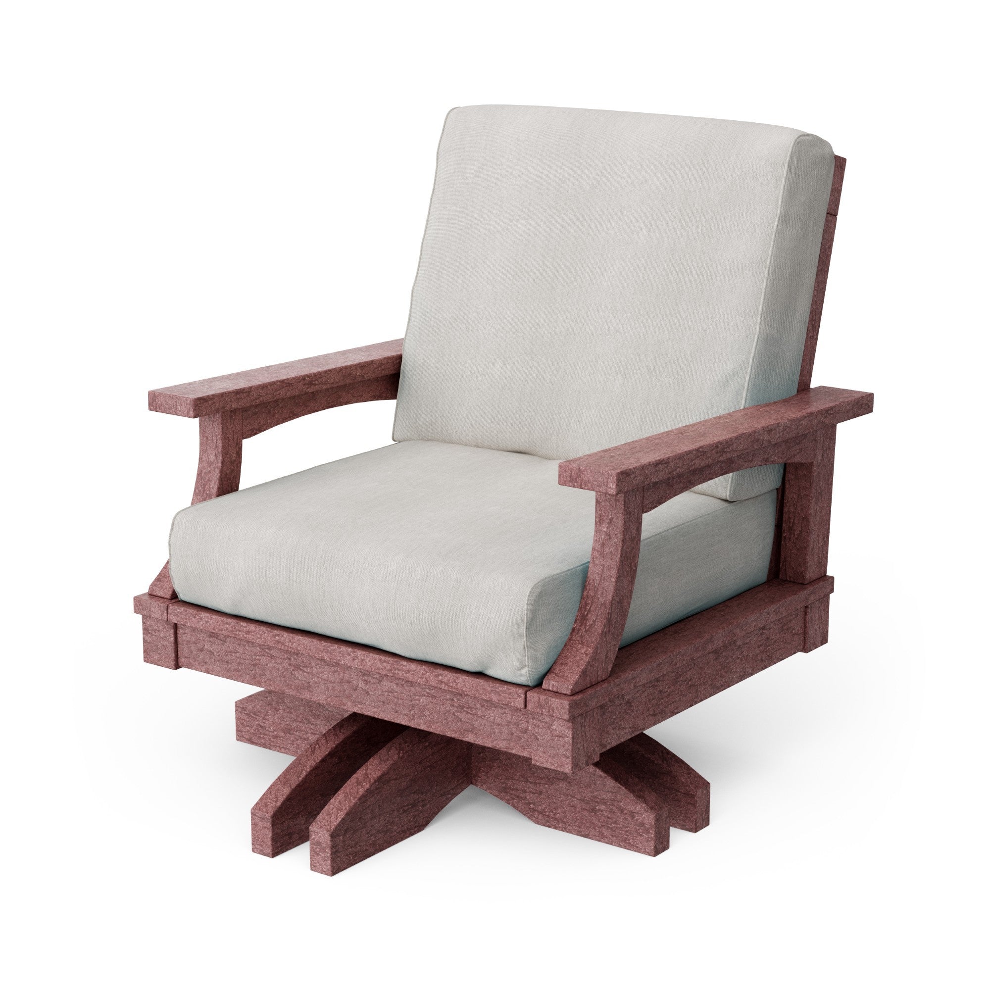 Heritage Deep Seating Swivel Chair - 360° Rotating Patio Lounge Chair with Cushions, Weather-Resistant Outdoor Furniture for Garden, Poolside & Backyard Relaxation