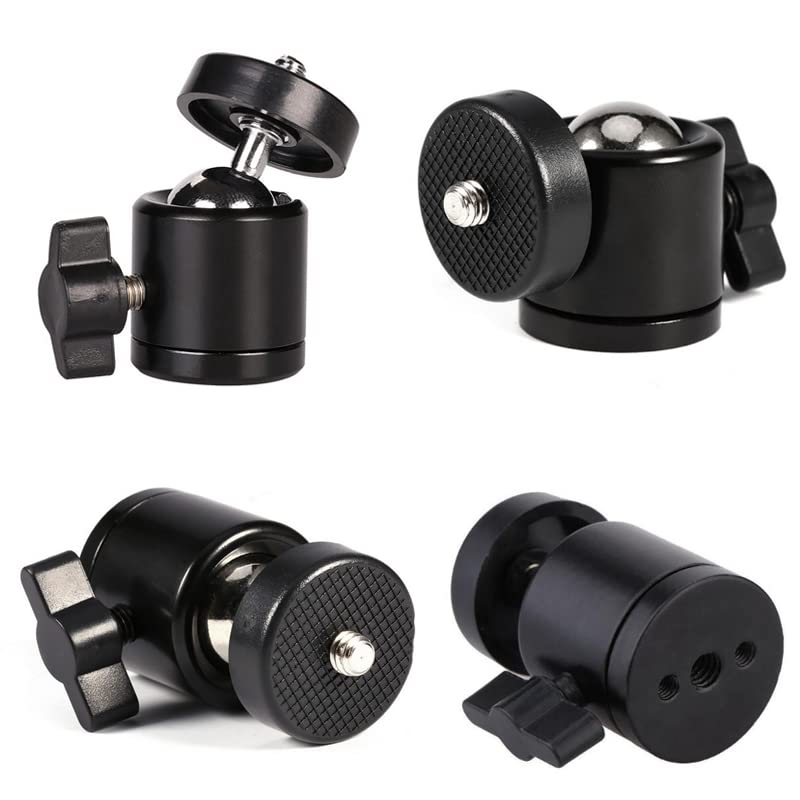 360° Aluminum Alloy Hot Shoe Mount Adapter with 1/4