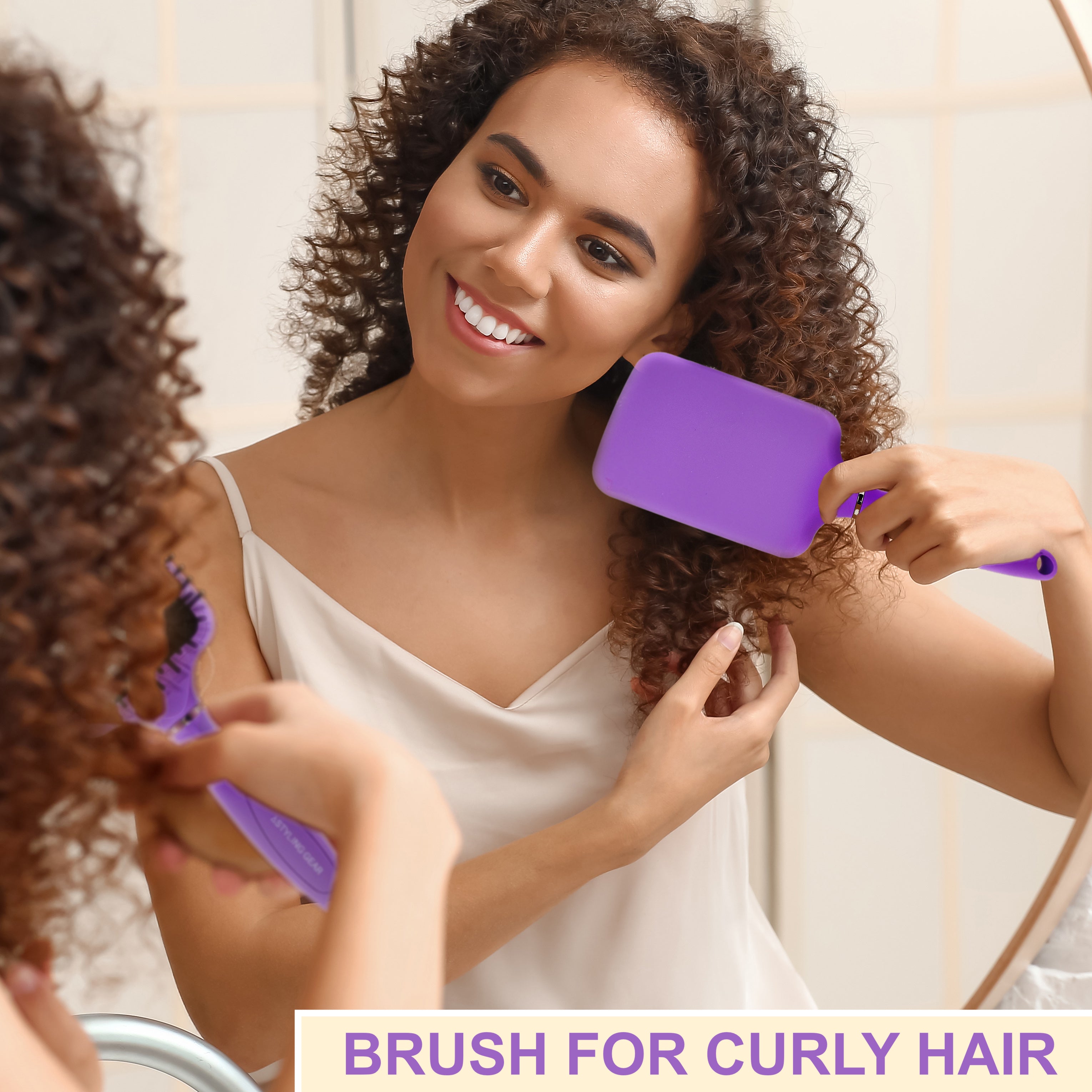 **Styling Gear 104 Hair Brush - Cushion Paddle Brush with 13 Rows for Thick Hair - Detangling & Smoothing Hairbrush for Women - Perfect for Daily Styling & Salon Use**