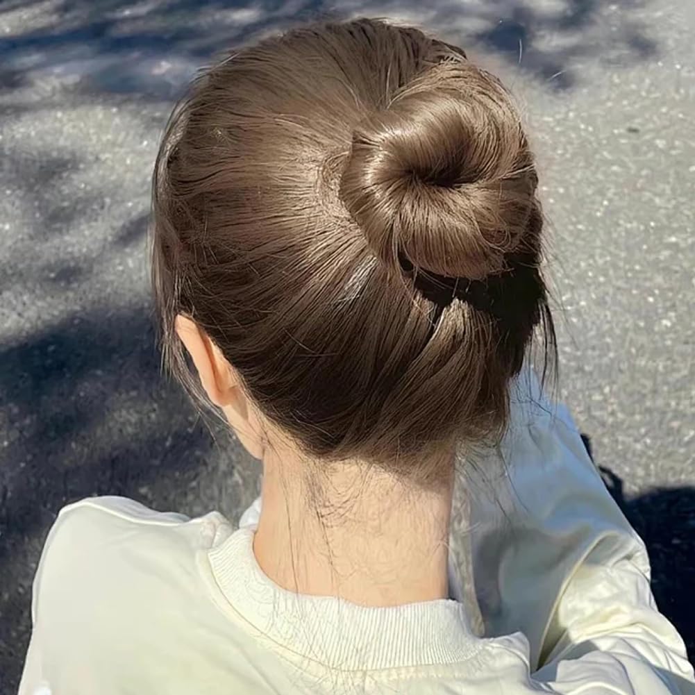 10 PCS Hair Bun Maker for Women - Easy Magic Snap Roll Sponge Bun Donut Hair Curler - Perfect for Quick Updos, Parties, Work & Everyday Hairstyles