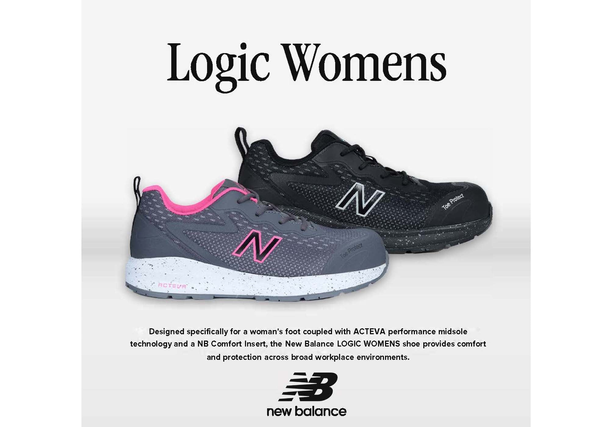 New Balance Women's Composite Toe Work Shoes - Wide Fit Safety Shoes for Construction, Warehouse & Industrial Work