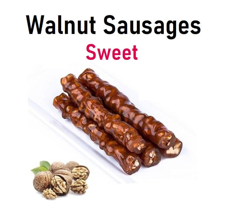 Premium Turkish Walnut Sausage - Sweet Flavor, 80g | Authentic Mediterranean Snack for Charcuterie Boards & Gourmet Gifts