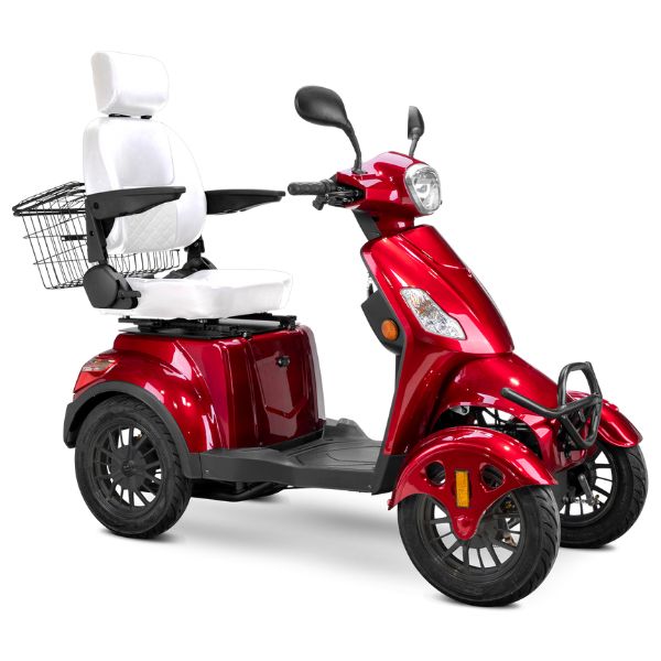 Premium Full Size 4 Wheel Mobility Scooter for Adults - Lightweight Electric Wheelchair with Long Battery Life - Ideal for Outdoor Travel, Shopping & Daily Mobility Assistance
