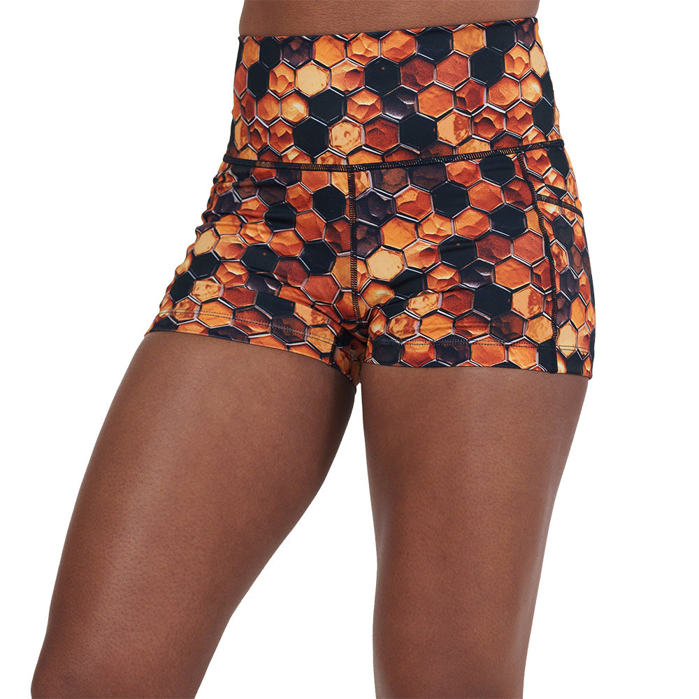 Breathable Honeycomb Pattern Quick-Dry Athletic Shorts for Men & Women - Perfect for Running, Gym & Outdoor Workouts