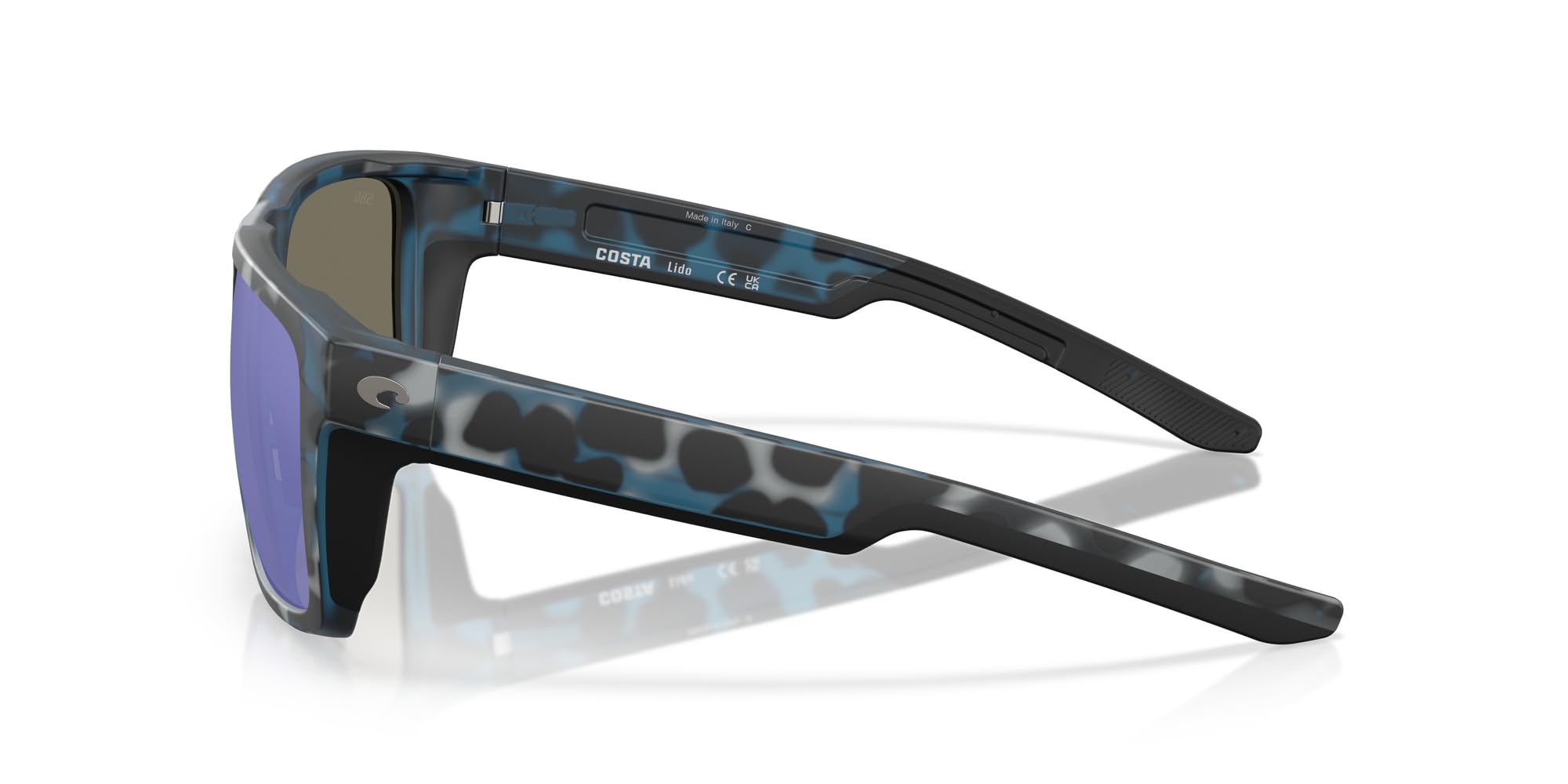 Costa Del Mar Men's Lido Square Polarized Sunglasses for Fishing, Driving & Outdoor Activities - UV Protection Aviator Style Shades