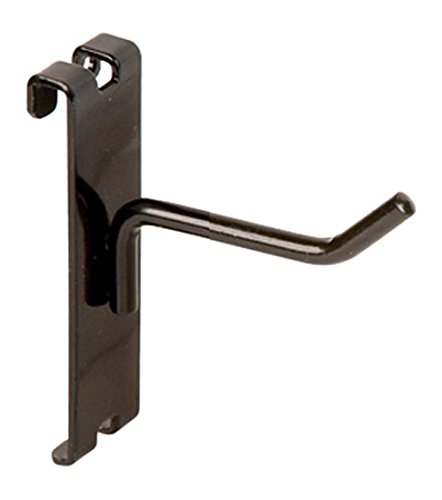 Gridwall Hooks for Retail Display - 2 Inch Black Grid Panel Hooks (100 Pack) - Perfect for Store Fixtures, Clothing Racks & Trade Show Displays