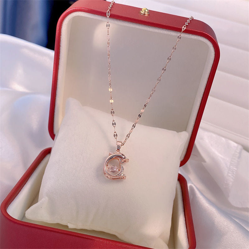 Valentine's Day Gift for Her - Elegant Diamond Perfume Bottle Pendant Necklace, Women's Fashion Jewelry, Perfect for Anniversary, Date Night, and Special Occasions