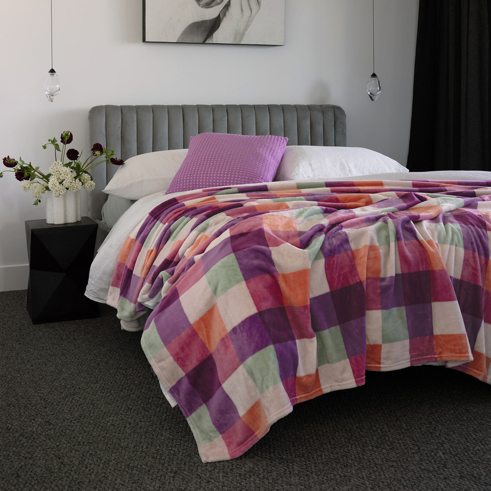 Charlie Ultraplush Sherbet Blanket - King Size Soft Cozy Throw Blanket for Bed, Couch & Home Decor | Perfect for Winter Nights, Movie Time & Gift Giving