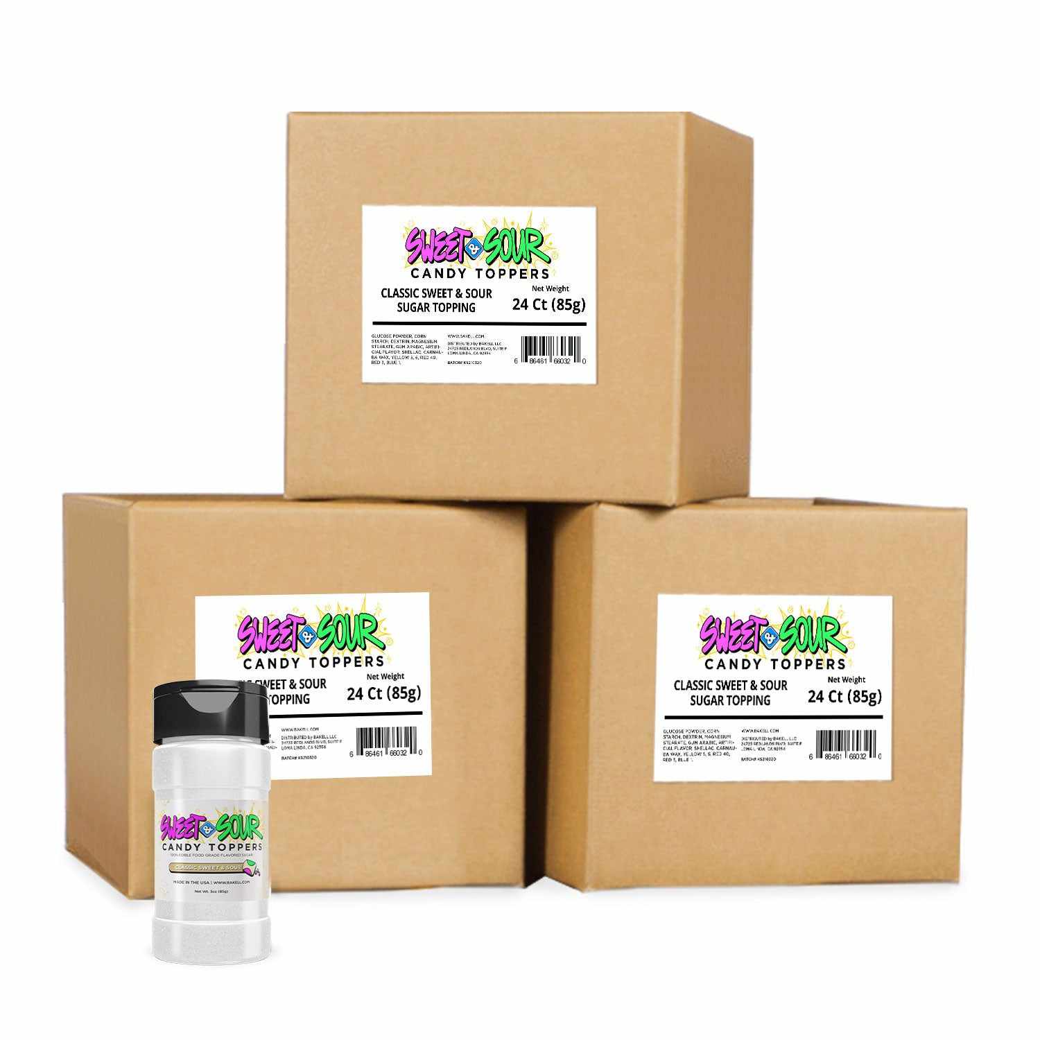 Wholesale Classic Sweet & Sour Candy Toppers - Bulk Sour & Sweet Candy for Baking, Desserts & Party Decorations