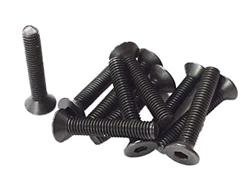 JEGS 44774 Flat Head Socket Screws M3 x 17mm - Compatible with Torch & Hooligan Monster Trucks - Durable Stainless Steel Fasteners for RC Cars, DIY Projects & Automotive Repairs