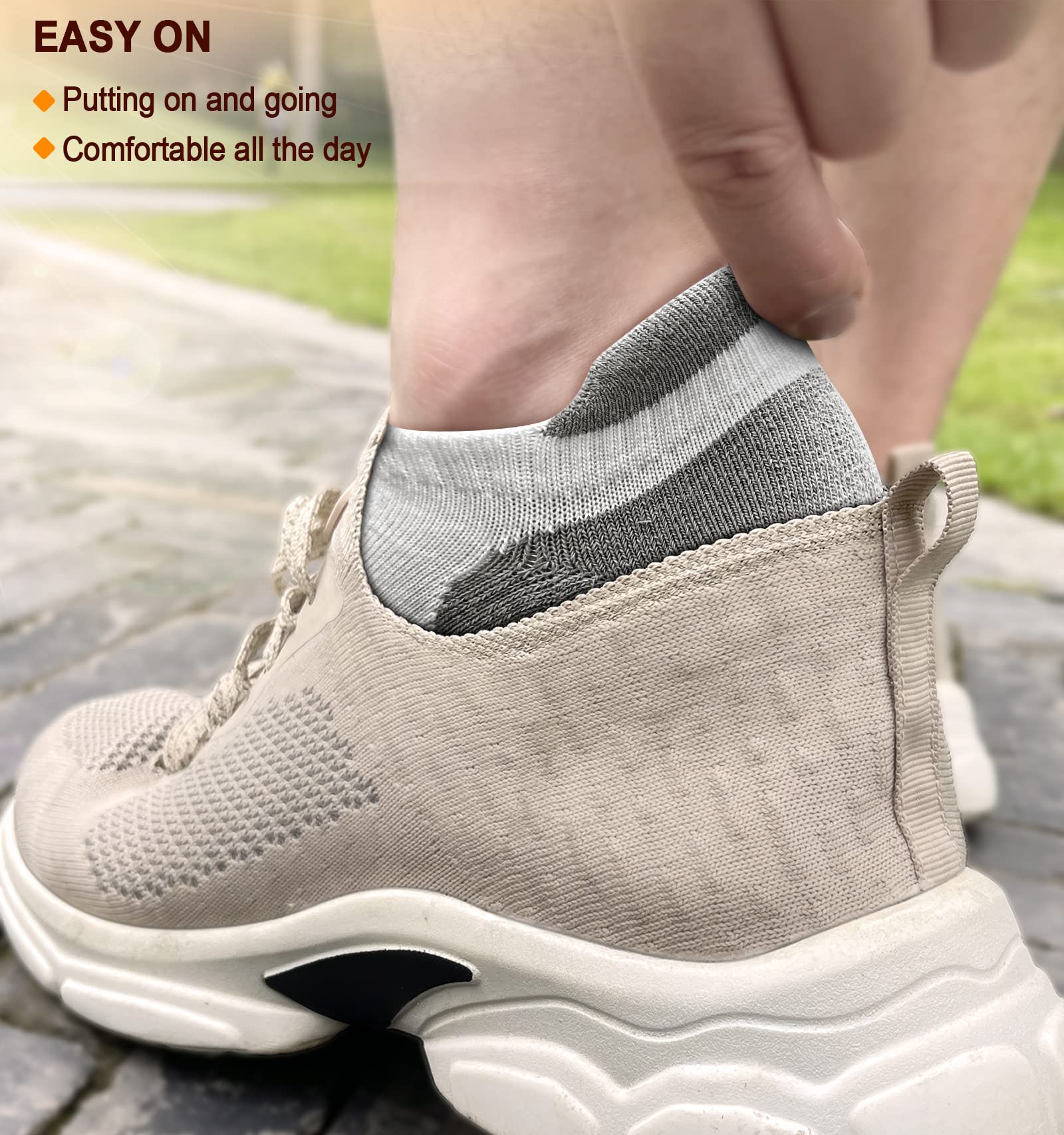 BULLIANT Women's Athletic Socks 6-Pack - No Show Cushioned for Running & Walking with Arch Support - Perfect for Sports & Daily Wear