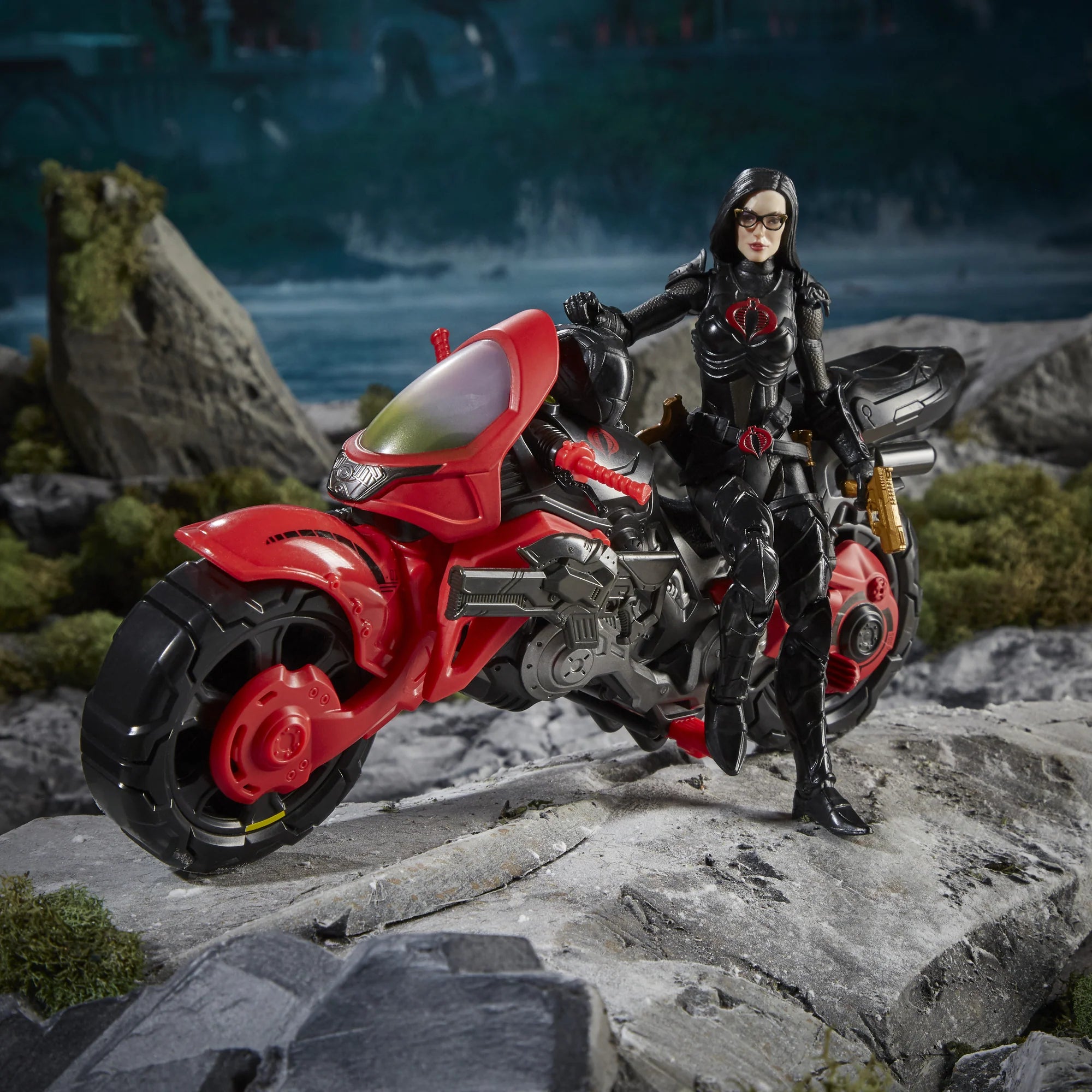 G.I. Joe Classified Series Baroness Action Figure with C.O.I.L. Motorcycle - Collectible 6-Inch Scale Toy for Display & Play - Perfect for Fans & Collectors