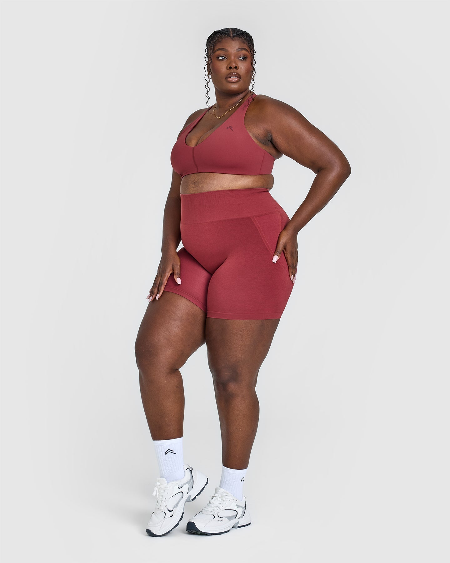 Seamless Wireless Micro Bralette - Soft Comfort Bra for Women in Burnt Cherry | Lounge, Sleep, Yoga & Everyday Wear