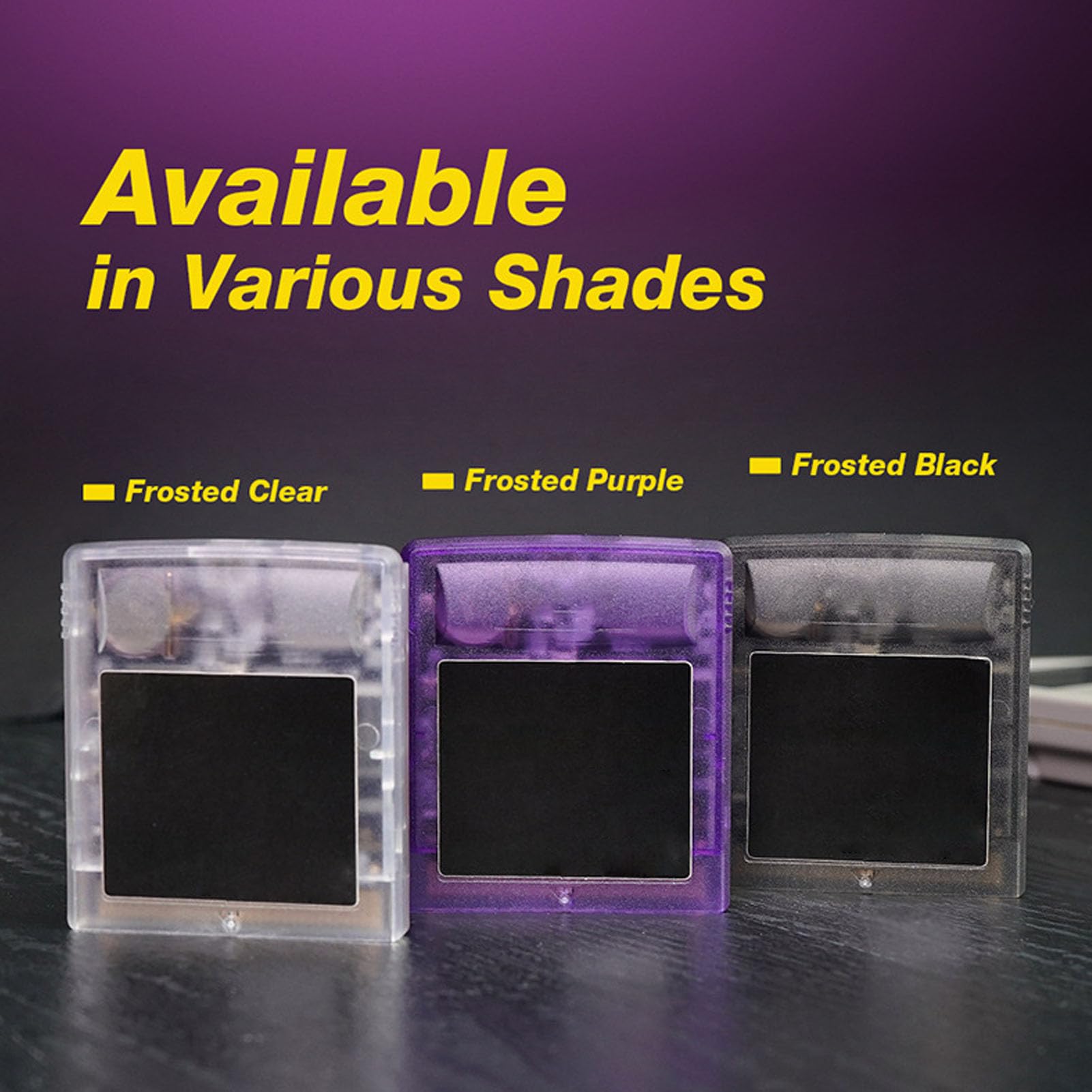 Annadue 8GB Flash Memory Card for Gameboy - 1000 in 1 Game Cartridge for GB GBC GBA SP | Purple Transparent Retro Gaming Accessory | Perfect for Classic Game Collection & Portable Gaming