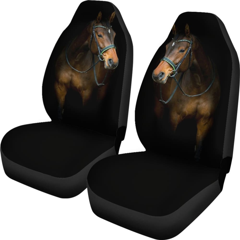 Premium Horse Print Car Seat Covers - Soft & Durable Auto Accessories for Cars, Trucks & SUVs - Unique Gift for Equestrian Lovers (Perfect for Road Trips, Ranch Visits & Horse Show Events)