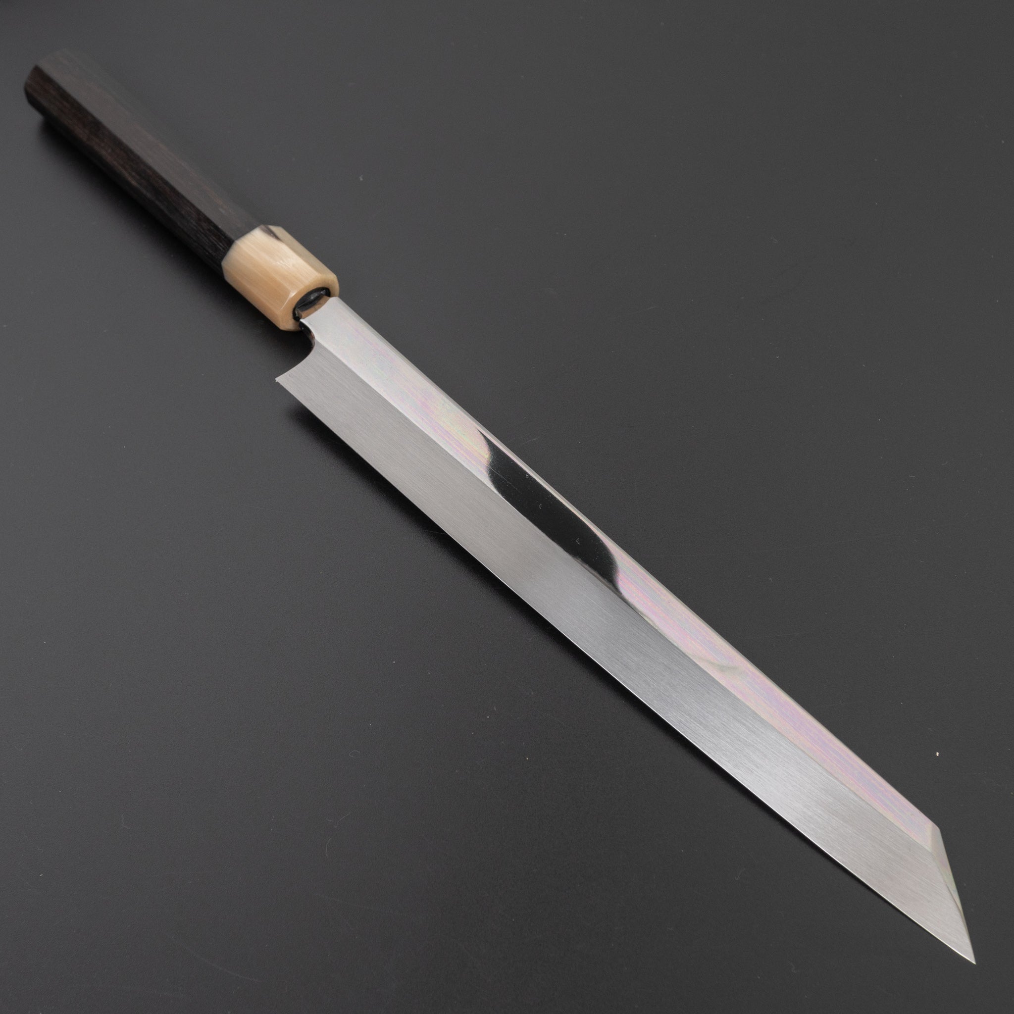 Hitohira Togashi Kambei White #1 Mizu Honyaki Kiritsuke Yanagiba 270mm Japanese Chef Knife - Taihei Ebony Handle with Saya (Limited Edition #006) - Perfect for Sushi, Sashimi & Precision Cutting
