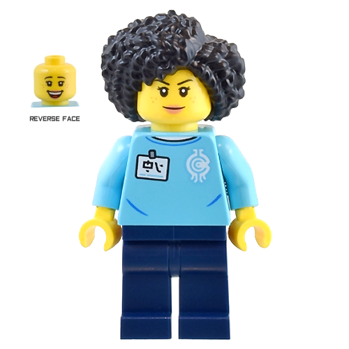 LEGO Minifigure Female Store Employee - Ninjago City [CITY] Building Toy for Kids & Collectors - Perfect for Role Play, Display & LEGO City Sets