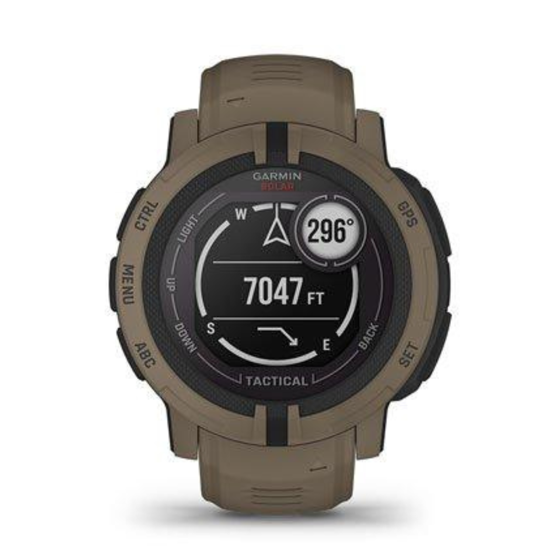 Garmin Instinct 2 Solar Tactical Smartwatch - Rugged GPS Watch with Solar Charging, Tactical Features & Health Monitoring - Perfect for Outdoor Adventures, Hiking & Military Use