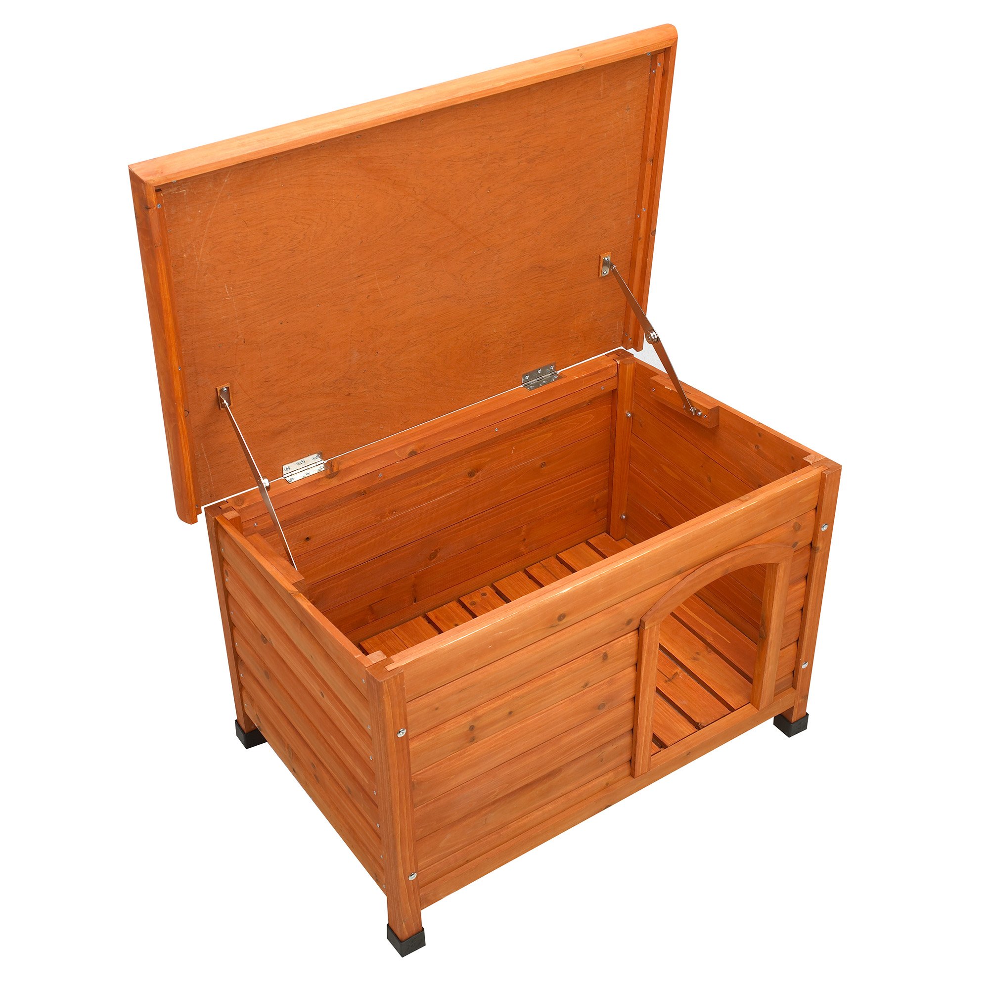 Premium Plus Fir Wood Dog House - Large, Durable & Weatherproof Outdoor Dog Kennel for Large Breeds - Perfect for Backyard, Patio, or Garden Use