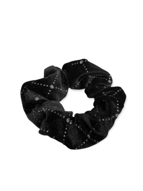 Equetech Solitaire Velvet Scrunchie Hair Tie - Soft Elastic Hair Accessories for Women & Girls - Perfect for Ponytails, Buns & Everyday Hairstyles