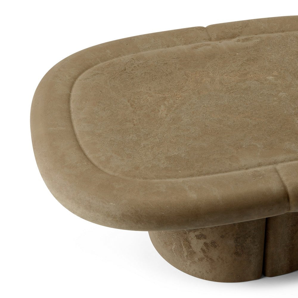 Modern Alder Wood Oval Lounge Table by Mater - Perfect for Living Room, Patio & Office Decor