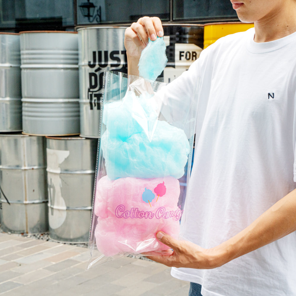 Clear Plastic Cotton Candy Bags 12x18 Inches - 100 Count Box | Bulk Packaging for Candy, Concessions & Party Favors
