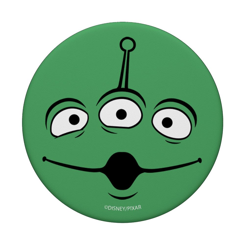 Disney Pixar Toy Story Alien Face PopSockets Standard PopGrip - Phone Grip & Stand for iPhone, Samsung, Smartphones - Perfect for Fans, Gifts, Travel & Daily Use