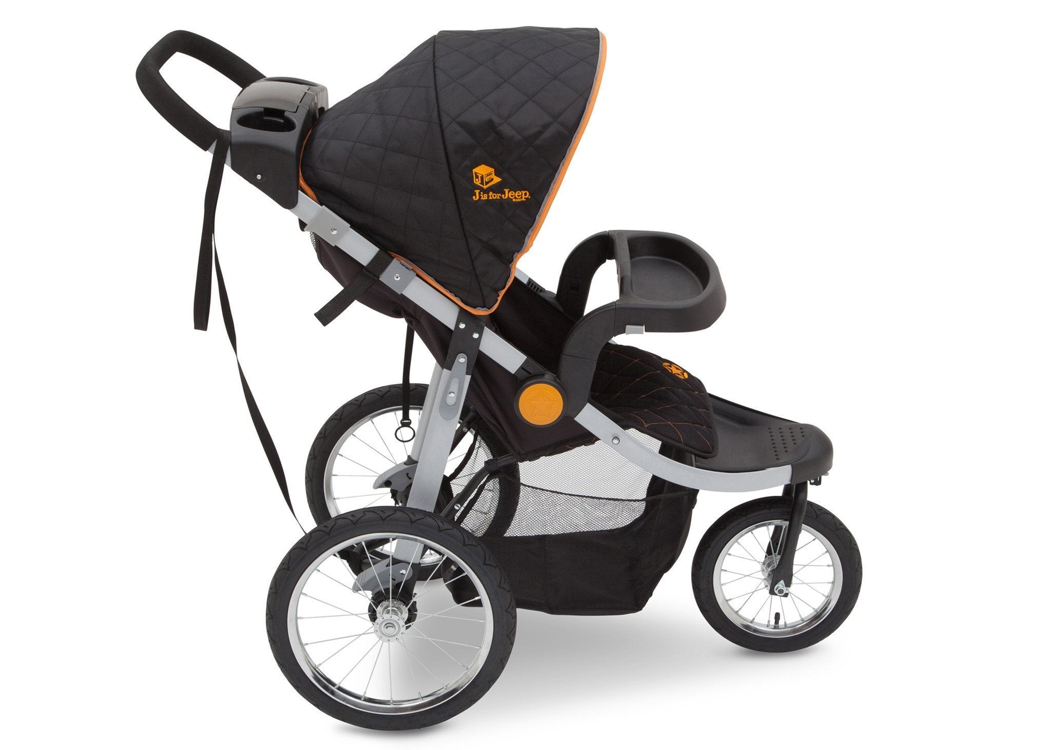 J is for Jeep® Brand All-Terrain Jogging Stroller for Cross-Country Running - Perfect for Outdoor Adventures, Trail Jogging & Family Walks
