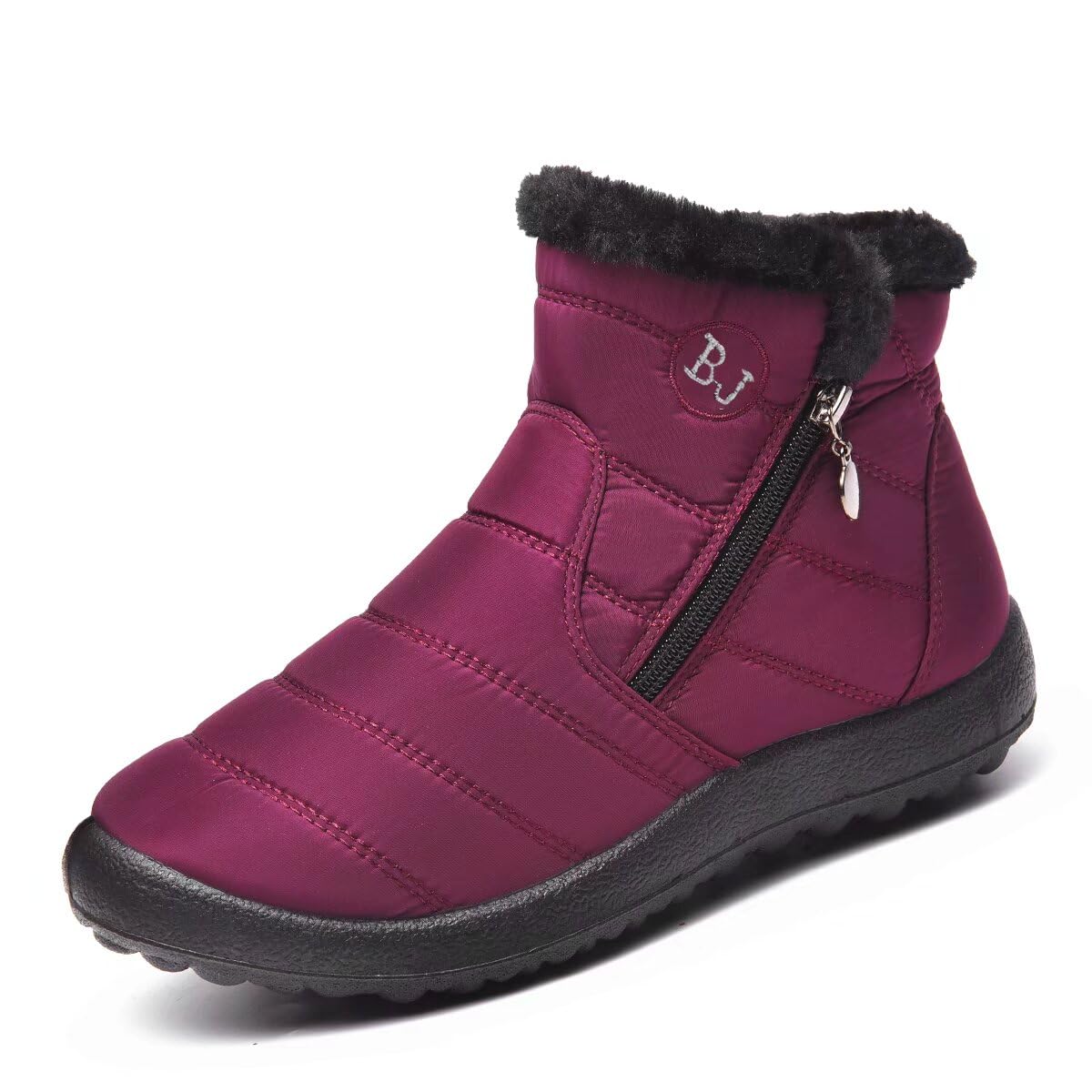 Women's Winter Snow Boots - Warm Waterproof Ankle Boots with Anti-Slip Sole | Cozy Slip-On Booties for Snow Hiking, Outdoor Activities & Casual Winter Wear