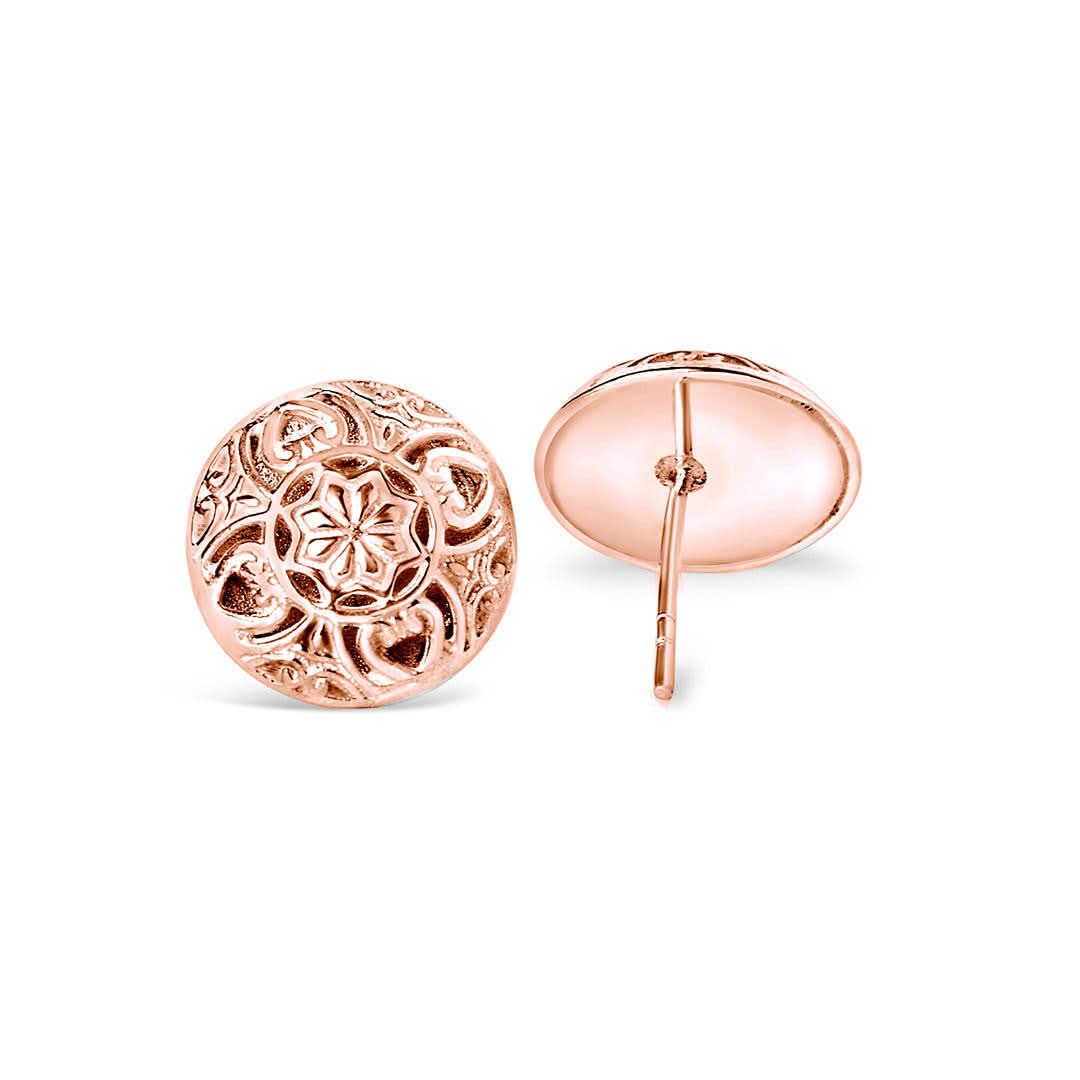 Rose Gold Memory Keeper Cremation Jewelry - Memorial Keepsake Earrings for Ashes, Perfect for Remembrance & Special Occasions