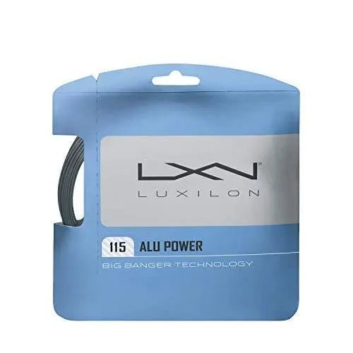 Luxilon Alu Power 115 Silver Tennis String Set - Premium Polyester Tennis Racket Strings for Enhanced Spin & Control - Perfect for Competitive Play & Tournament Matches