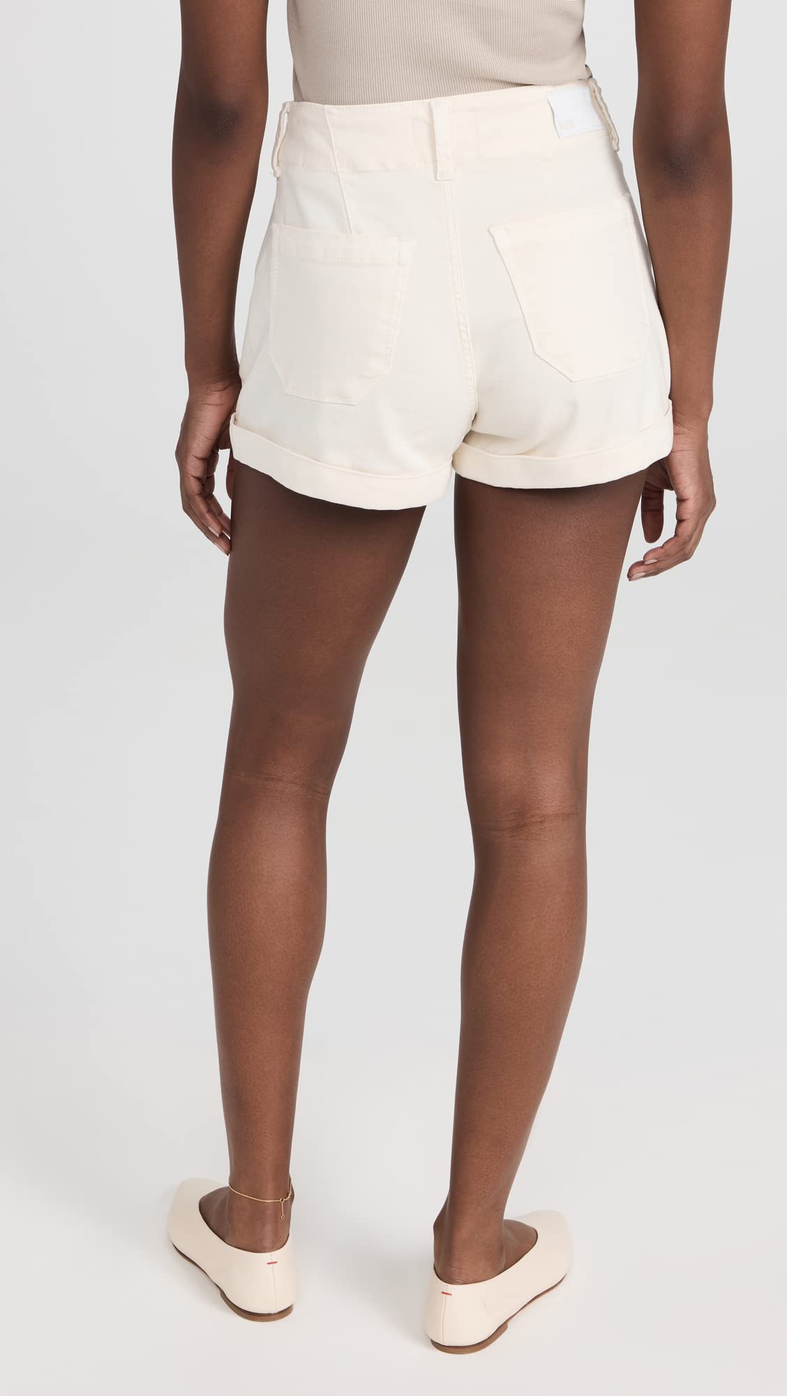 PAIGE Women's Brooklyn High-Rise Denim Shorts - Comfortable & Stylish for Summer Outfits | Perfect for Casual Wear, Beach Trips, and Weekend Getaways
