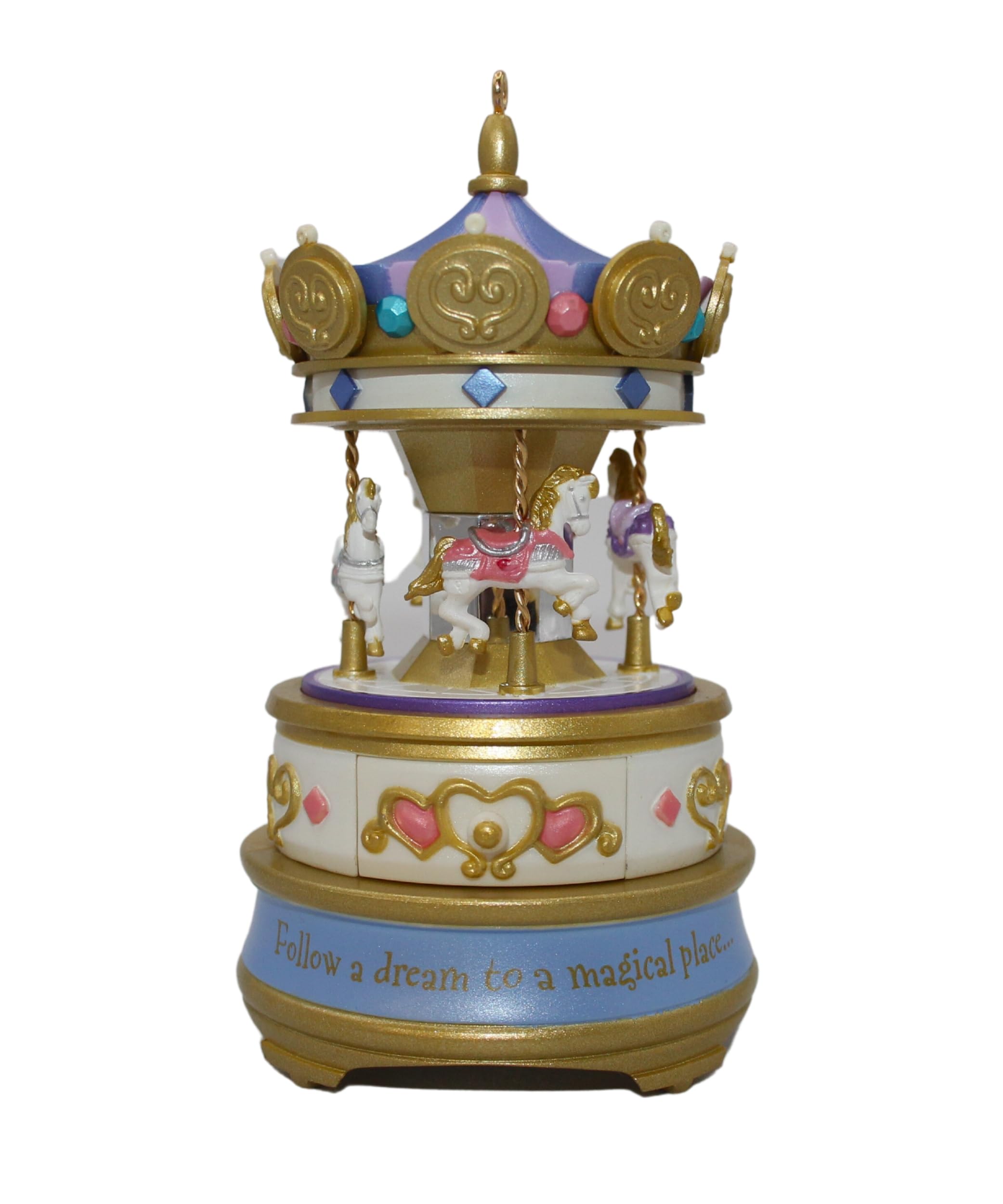 Hallmark Jewelry Box Carousel Ornament - Elegant Jewelry Storage & Display for Necklaces, Rings & Earrings | Perfect for Christmas Tree Decor, Gift Giving & Home Décor