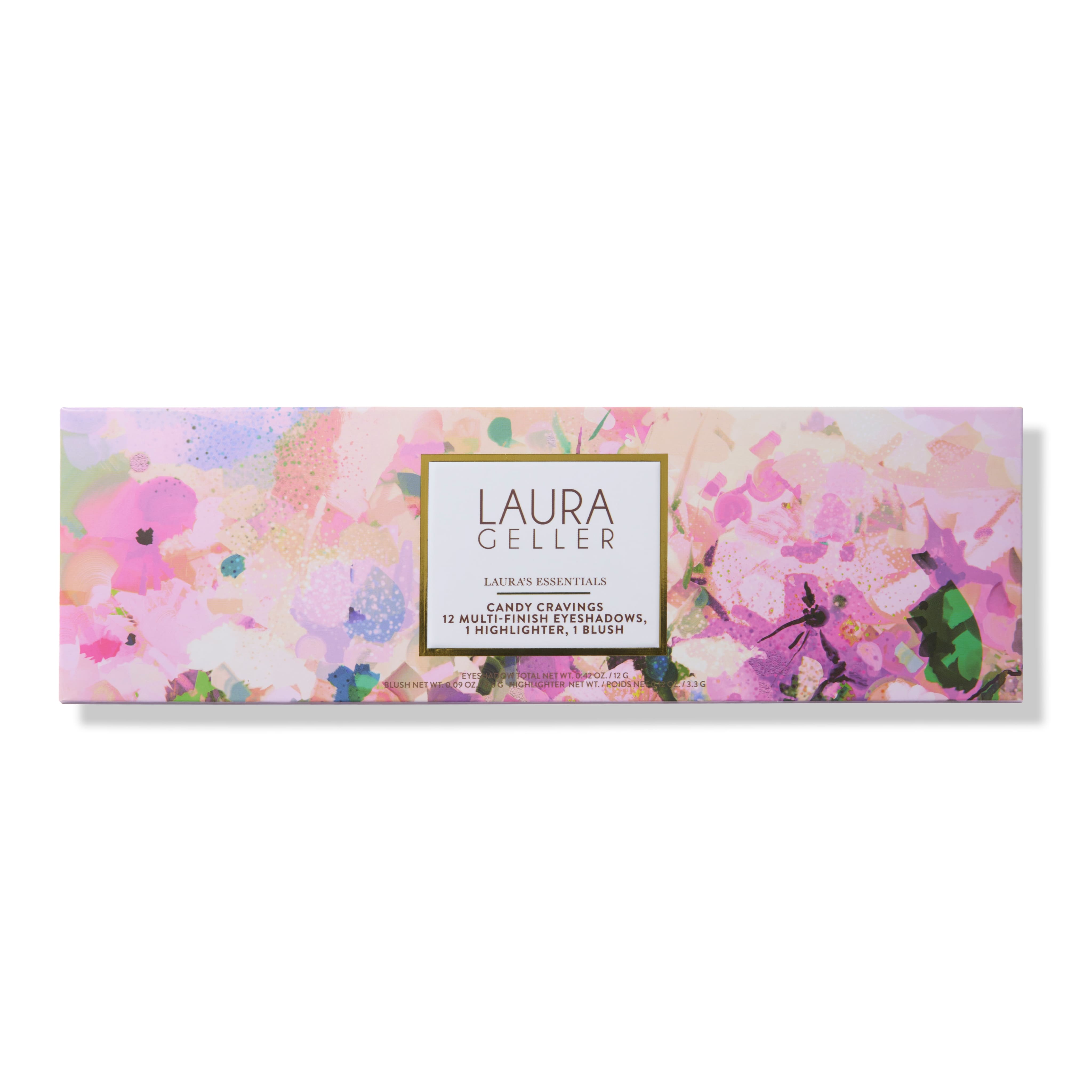 Laura's Essentials Candy Cravings 12 Multi-Finish Eyeshadow Palette with Highlighter & Blush - Perfect for Everyday Makeup & Party Looks