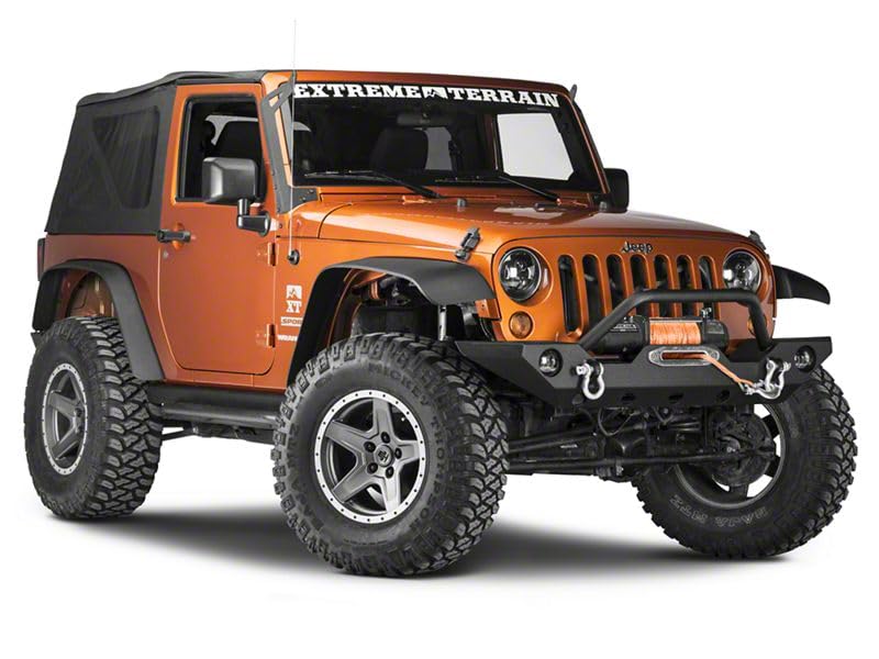 Raxiom 50-Inch LED Light Bar Windshield Mount for 07-18 Jeep Wrangler JK - Off-Road Lighting Upgrade for Trail & Night Driving