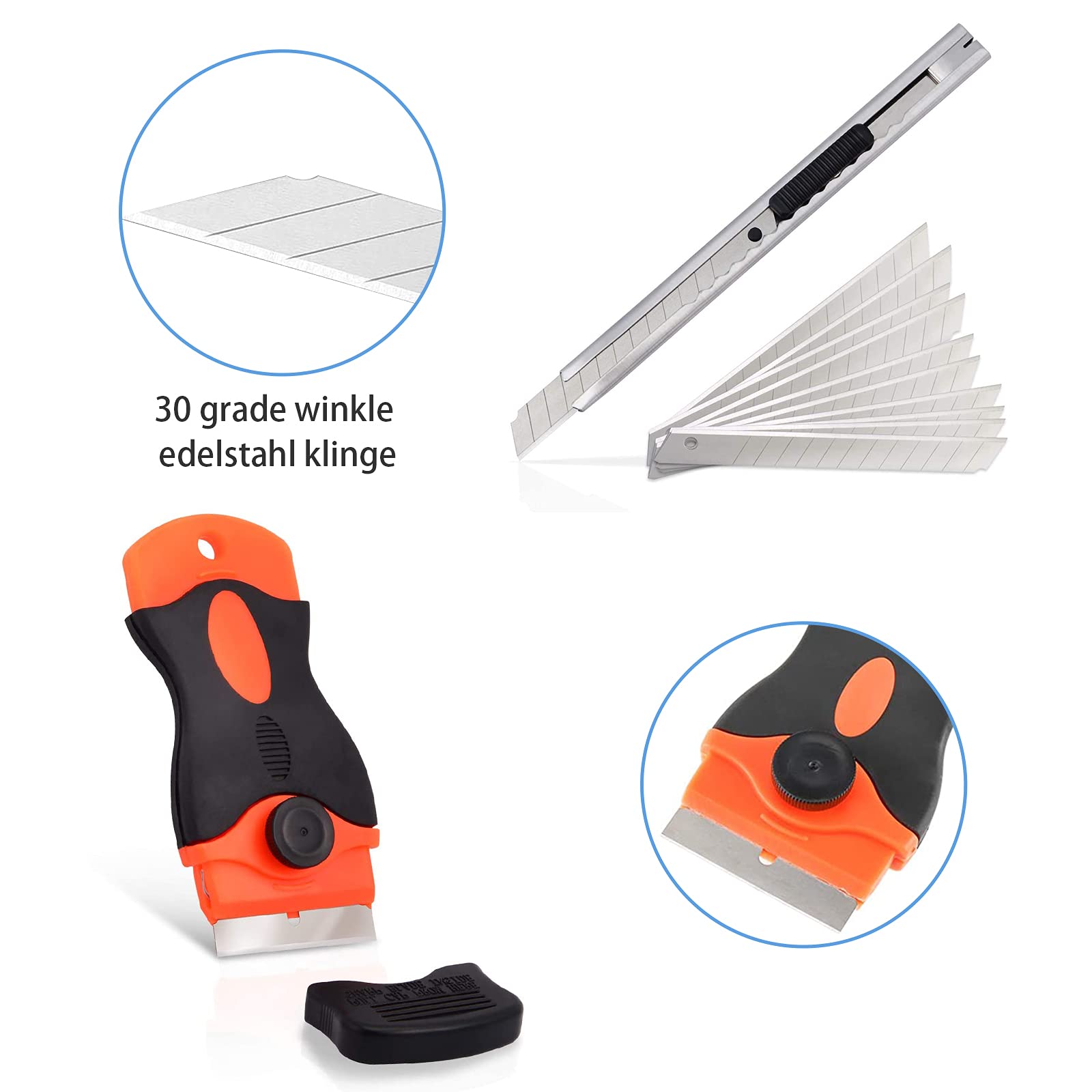 9-Piece Car Window Tint Application Tool Kit - Professional Vehicle Glass Protective Film Installation Set with Squeegee, Scraper & Utility Knife - Perfect for DIY Auto Tinting & Window Film Protection