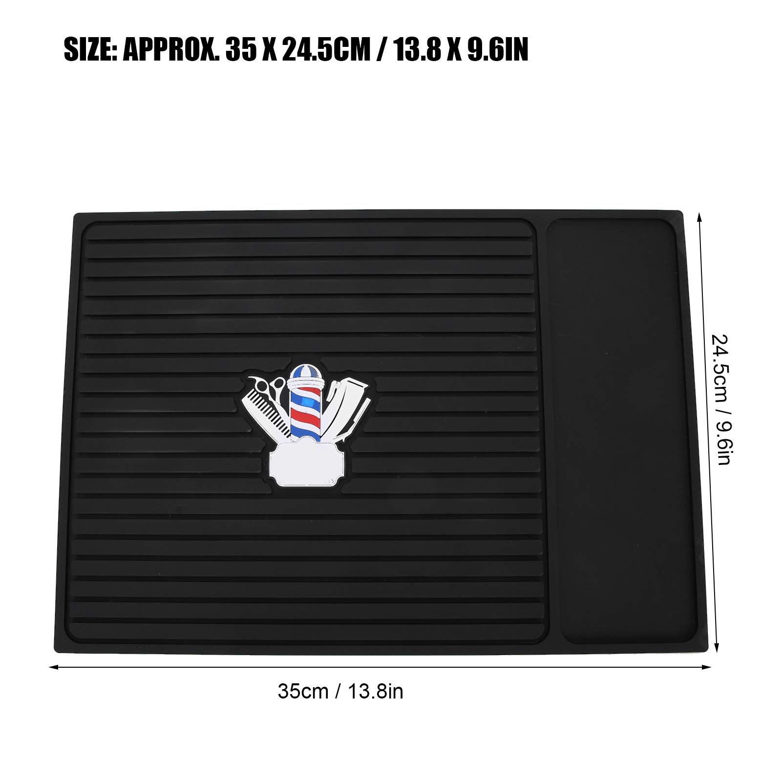 **Non-Slip Silicone Hairdressing Mat for Barber Shop & Salon – Anti-Slip Barber Station Pad, Waterproof & Durable Hair Cutting Mat – Perfect for Hair Styling, Shaving & Grooming**    *(Ideal for barber shops, salons, home haircuts, and professional grooming stations.)*