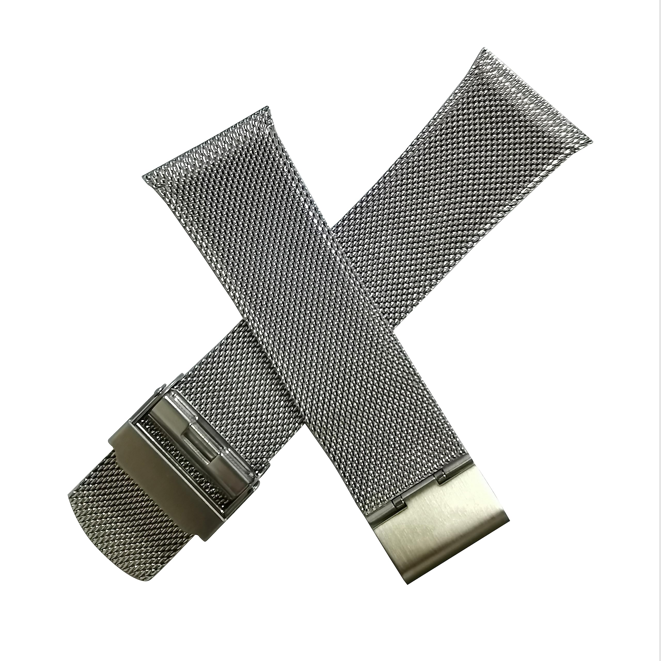 Skagen Watch Band Replacement - 28mm to 22mm Slim Screw Strap for Unisex Watches | Perfect for Casual, Office & Everyday Wear