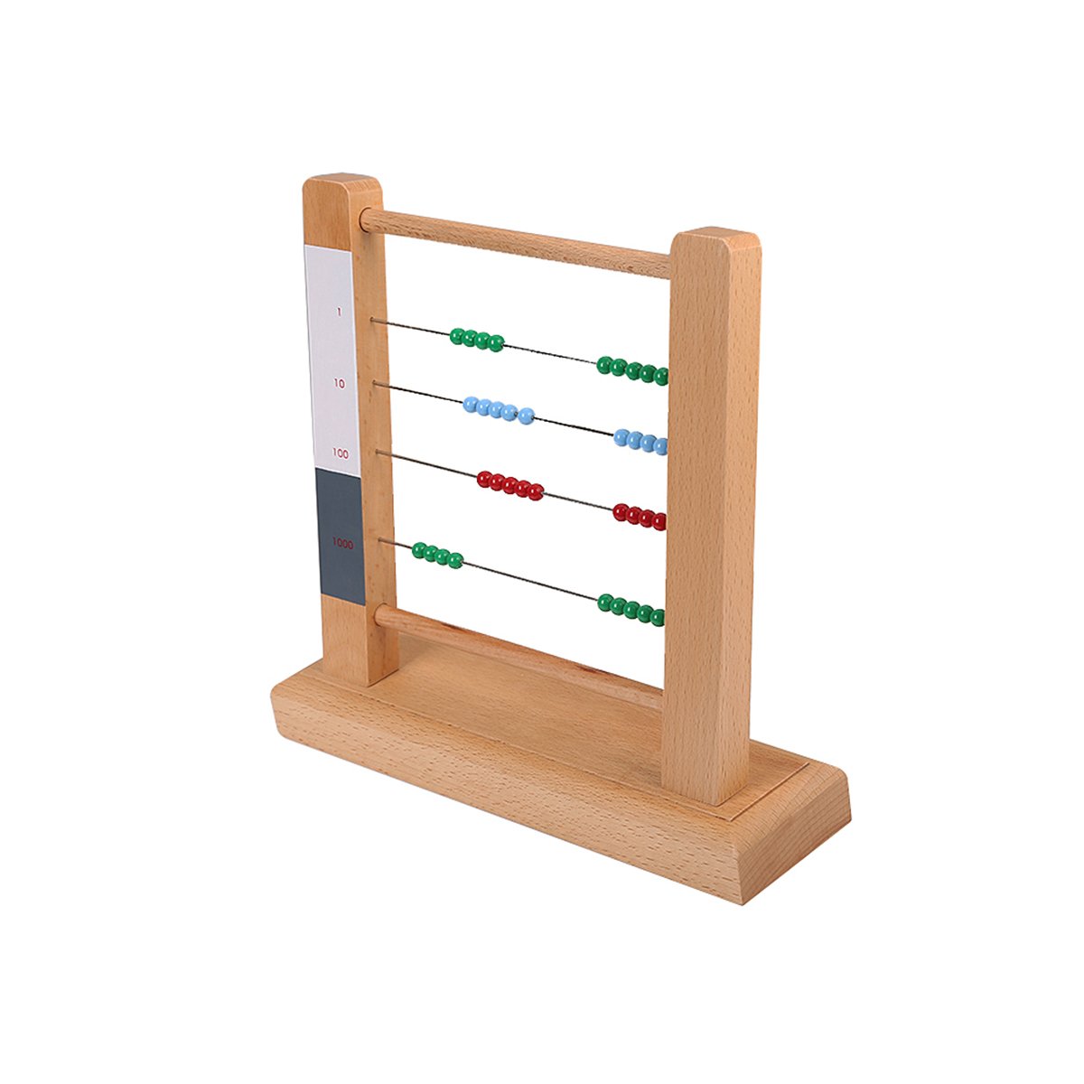 Montessori Math Beads - Small Bead Frame Counting Toy for Toddlers | Preschool Educational Learning Material | Perfect for Homeschooling & Classroom Math Activities