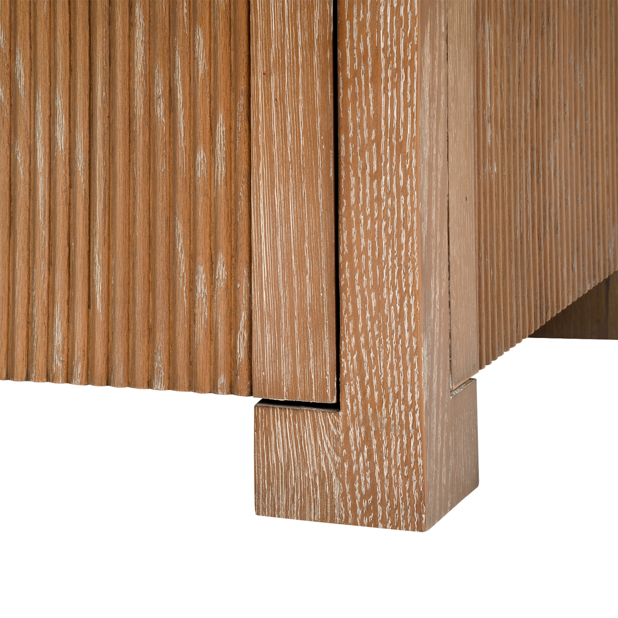 Arcadia 4-Door Soft Glow Oak Sideboard - Modern Buffet Cabinet for Dining Room Storage & Display | Perfect for Farmhouse, Rustic & Contemporary Home Decor