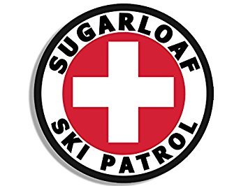Sugarloaf Ski Patrol Round Magnet - 4x4 Inch Collectible Souvenir for Ski Resorts, Snow Sports Enthusiasts - Perfect for Fridge, Lockers & Ski Gear Decoration in Maine