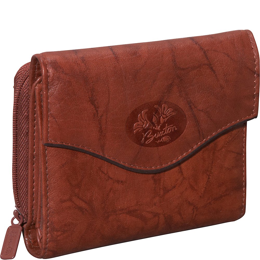 Buxton Heiress Genuine Leather Zip Purse - Stylish Women's Wallet for Everyday Use, Travel & Business