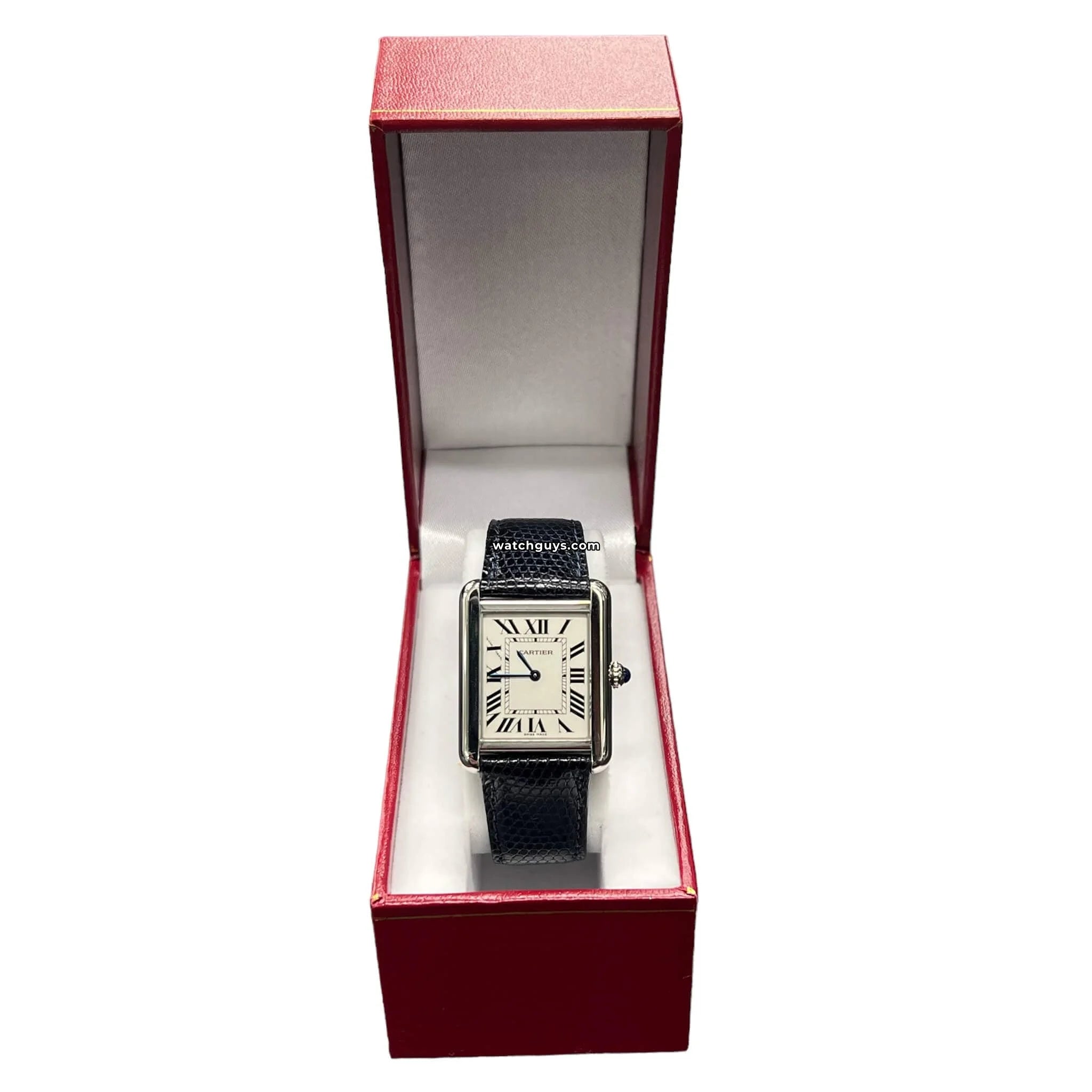 Cartier Tank Solo Small W1018255 - Luxury Swiss Watch for Women, Stainless Steel Case & Leather Strap - Perfect for Business, Formal Events & Everyday Wear