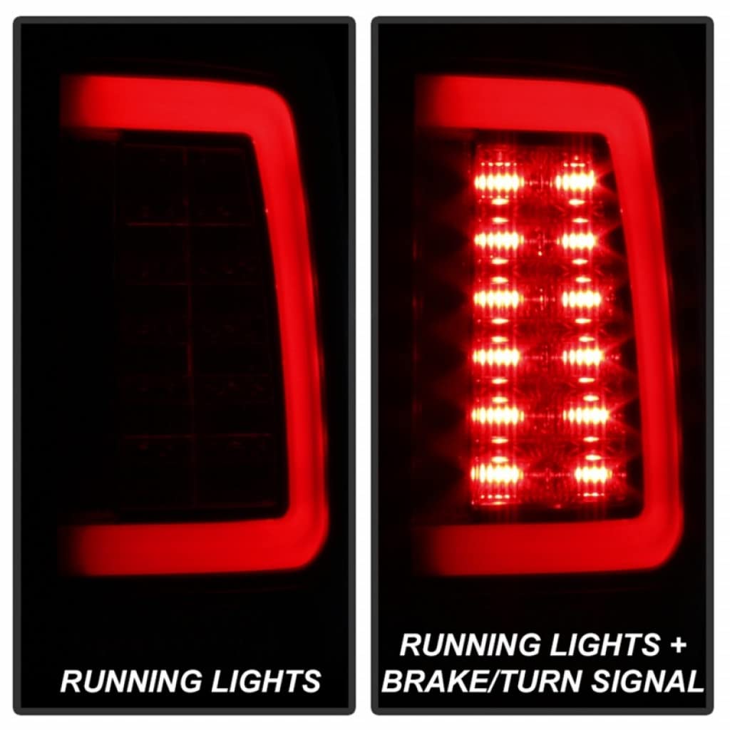Spyder LED Tail Lights Pair & Light Bar for Dodge Ram 1500/2500/3500 (2009-2010) - Model 5084033 | Durable & Bright Lighting for Night Driving & Off-Road Adventures