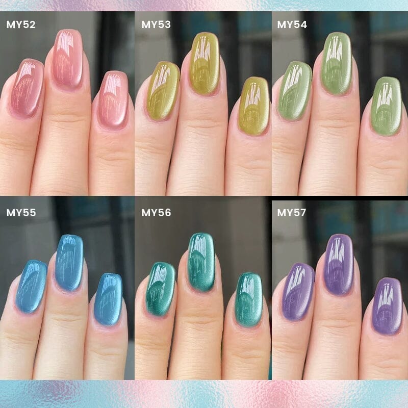 Glass Cat Magnetic Gel Polish - 10ml Long-Lasting Nail Art for Home & Salon Use - Perfect for DIY Manicures & Professional Nail Designs