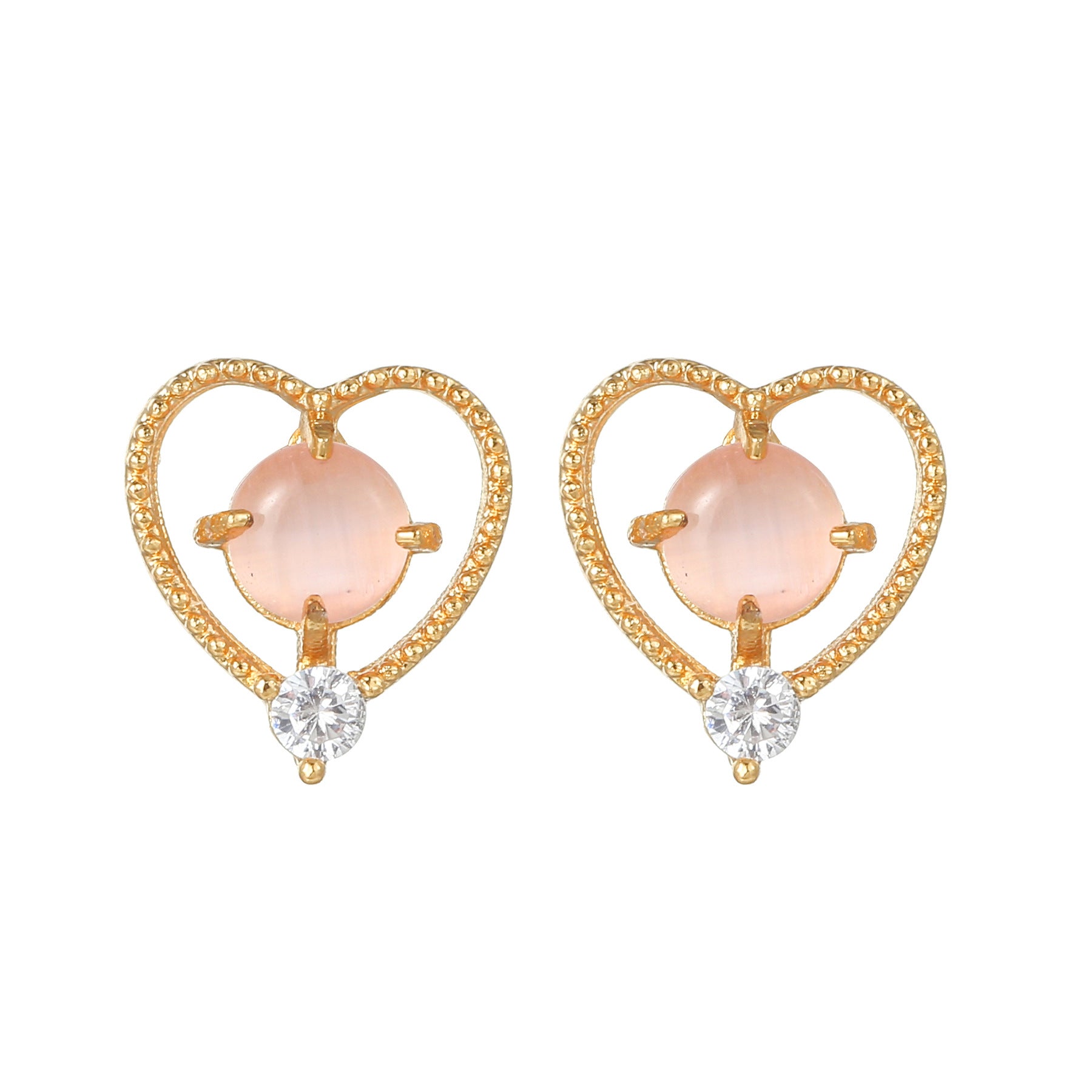 20G Pink Sweet Heart Forward Helix Conch Earrings for Women | Cartilage Hoop Earrings | EGD0433 | Perfect for Daily Wear, Parties & Gifts